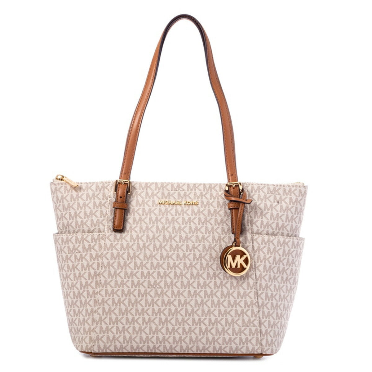 フェンディ 革トートバッグ レディース マイケルコース Michael Kors トートバッグ 30S0GTTT1B 149 レディース バニラホワイト ブラウン