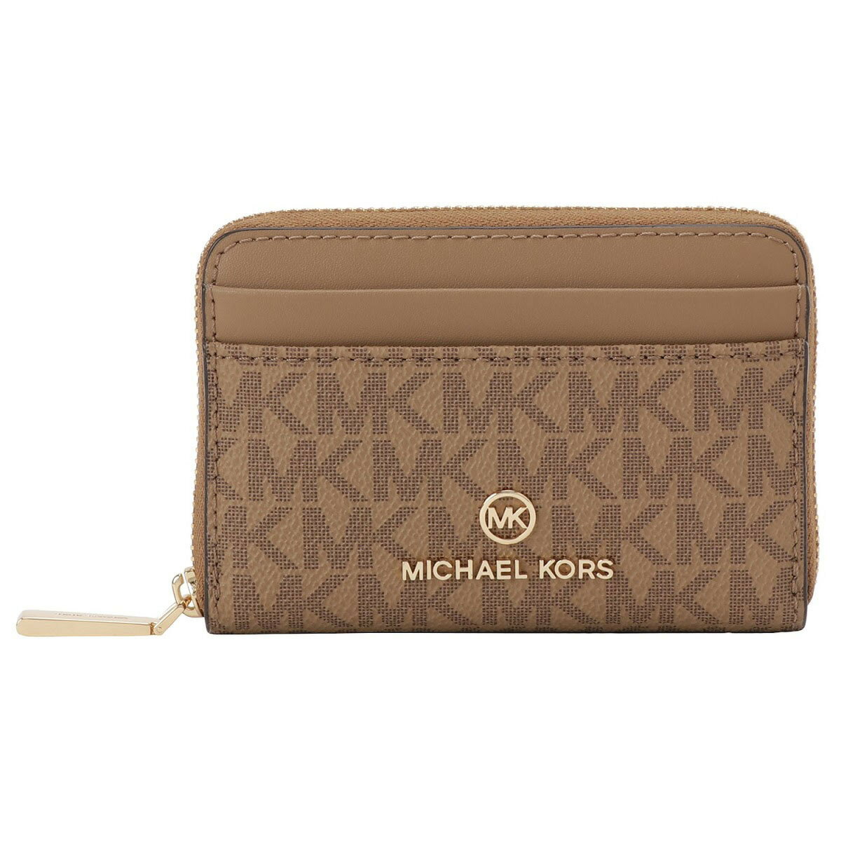 マイケルコース Michael Kors カードケース 名刺入れ コインケース 小銭入れ 34H1GT9Z1B 297 bwmk00419l JET SET CHARM SM ZA COIN CARD CASE HUSK ベージュブラウン系