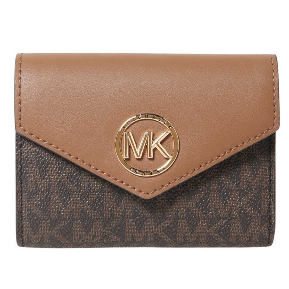 マイケル・コース 革二つ折り財布 レディース マイケルコース Michael Kors 二つ折り財布 34S1GNME6B 252 レディース ブラウン