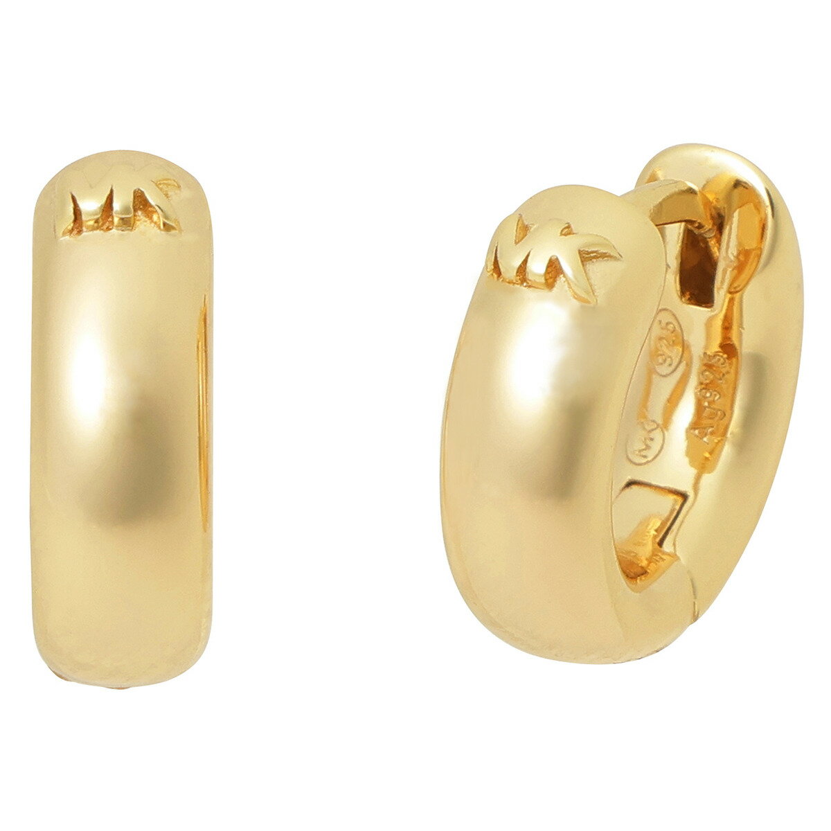 マイケルコース Michael Kors ピアス フープピアス アクセサリー MKC1599AA710 apmk00256l MKロゴ HUGGIE HOOP EARRINGS ゴールド