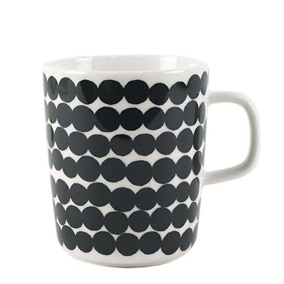 マリメッコ marimekko マグカップ コップ 単品 1個 食器 063296 190 MUG 2.5DL RASYMATTO ホワイト+ブラック 北欧