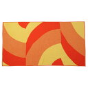 マリメッコ タオル マリメッコ marimekko タオル ビーチタオル バスタオル 072217 230 utmm00512l Savanni Beach Towel イエロー+レッドオレンジ系 北欧