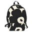 マリメッコ marimekko バックパック リュックサック 091650 192 ENNI UNIKKO BACKPACK エンニ BLACK/OF..