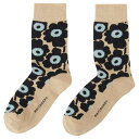 マリメッコ marimekko 靴下 くつ下 ソックス レディース 091725 525 fxmm00487l ショート丈 Kirmailla UNIKKO Socks ベージュ+ダークブルー系