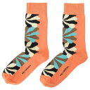 マリメッコ marimekko 靴下 くつ下 ソックス レディース 091728 387 fxmm00488l ショート丈 Kasvaa Meduusa Socks オレンジ系マルチ