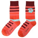 マリメッコ marimekko 靴下 くつ下 ソックス レディース 091730 283 fxmm00491l ショート丈 Kasvaa Ralli Unikko Socks レッド系マルチ