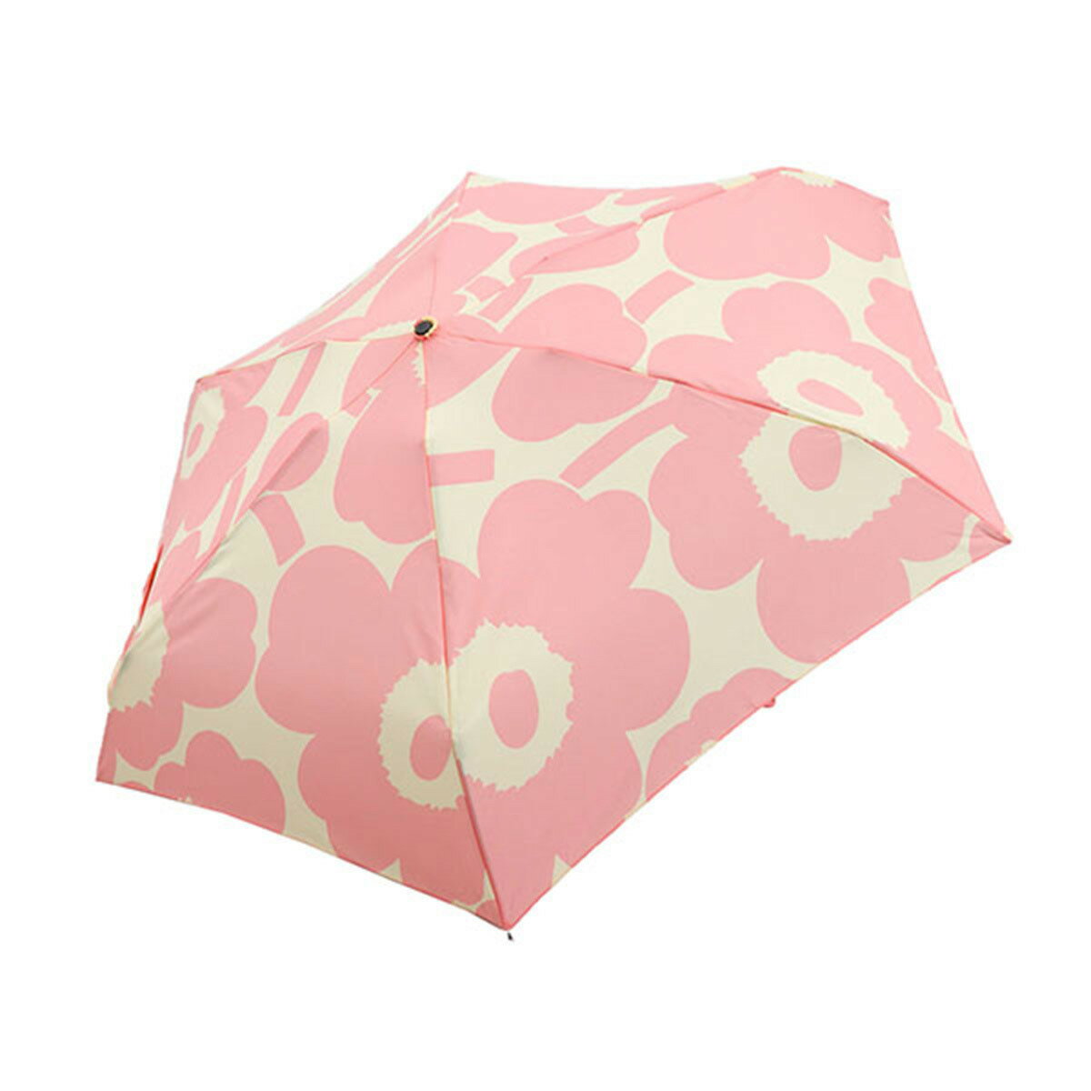 マリメッコ  マリメッコ marimekko 折りたたみ傘 傘 雨傘 折り畳み 092001 130 MINI MANUAL UMBRELLA ミニ マニュアル アンブレラ UNIKKO ピンク+クリーム系 北欧