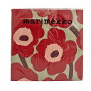 マリメッコ marimekko ペーパーナプキン 紙ナプキン ランチサイズ ihr 20枚 552616 UNIKKO ウニッコ red linen レッド+ベ...