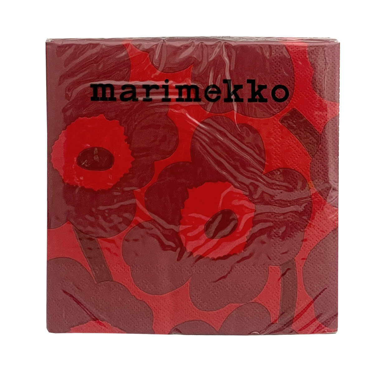 マリメッコ marimekko ペーパーナプキン 紙ナプキン ランチサイズ ihr 20枚 552619 UNIKKO ウニッコ red red レッド系 北欧