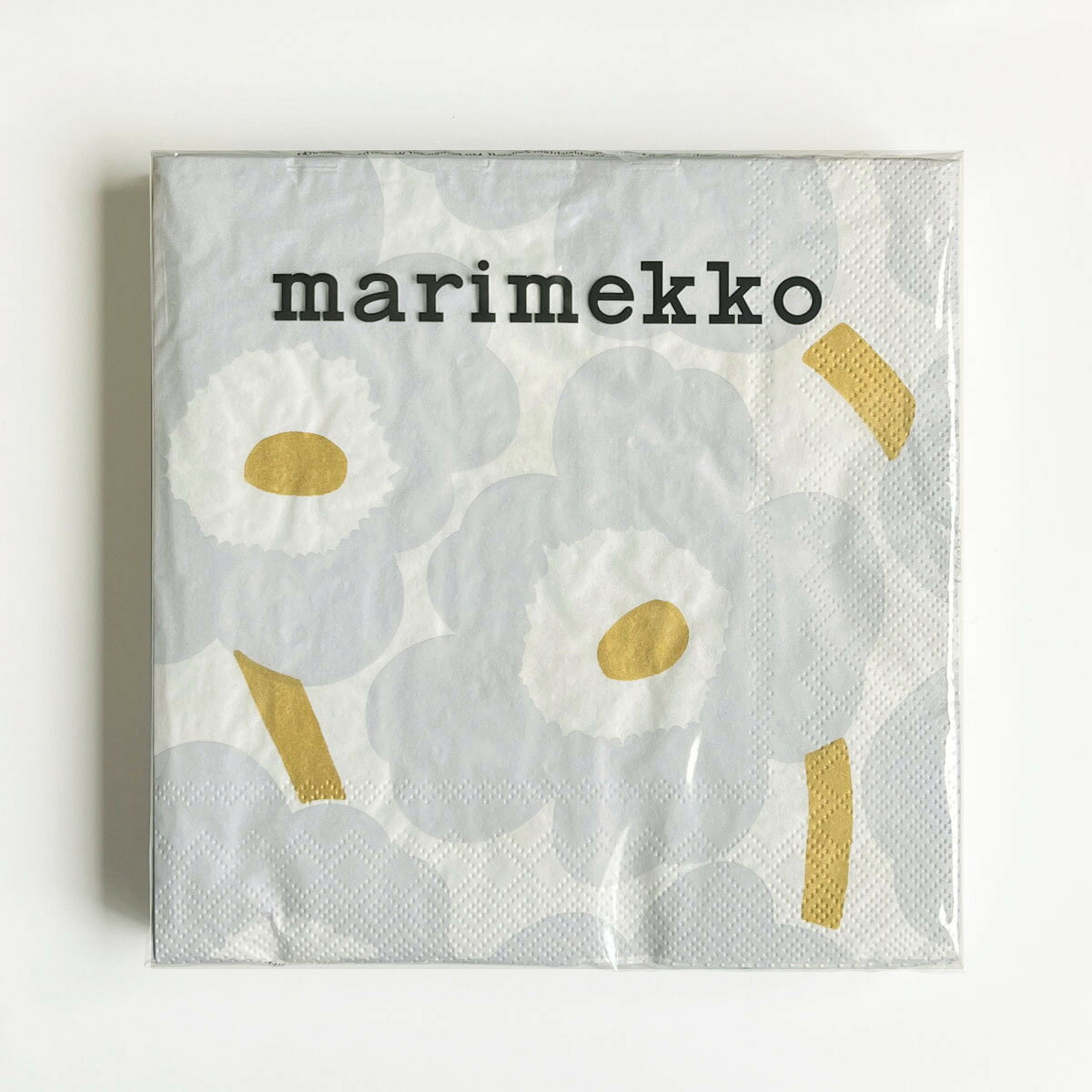 マリメッコ marimekko ペーパーナプキン 紙ナプキン ランチサイズ ihr 20枚 552695 UNIKKO ウニッコ white silbver ホワイト+ライトグレー系 北欧