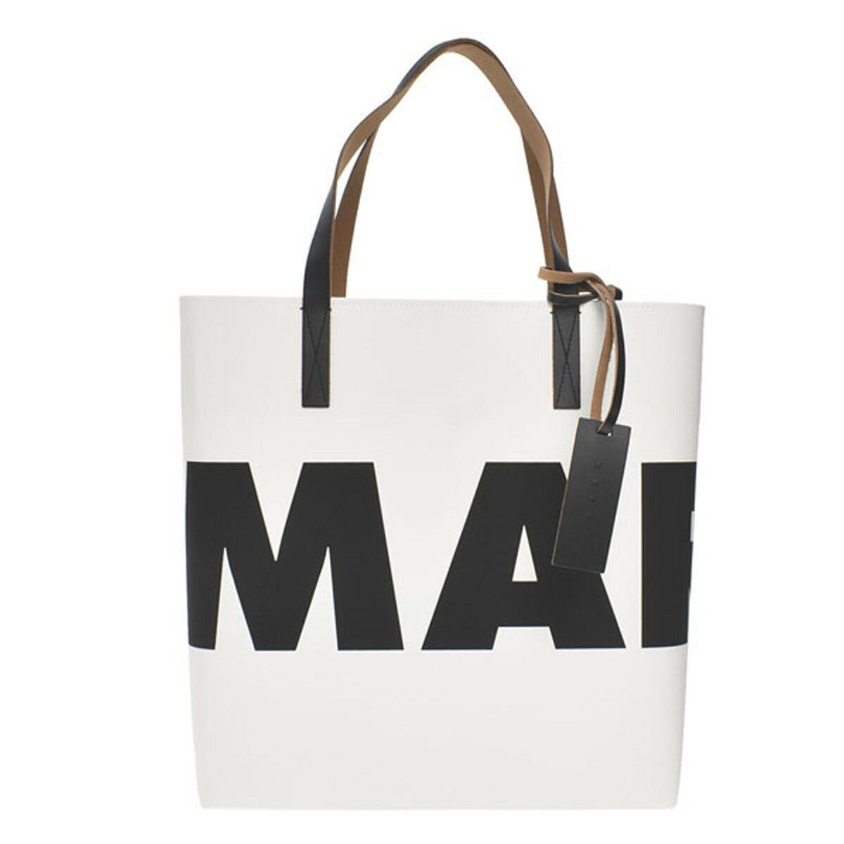 マルニ かわいいトートバッグ レディース マルニ MARNI トートバッグ SHMPQ10A11 P4908 ZO237 SHOPPING N/S ショッピングバッグ ショルダーバッグ レディース ホワイト+ブラック