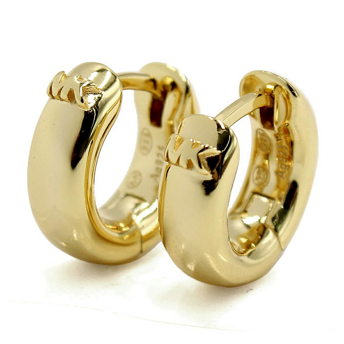 マイケルコース Michael Kors ピアス フープピアス アクセサリー MKC1599AA710 apmk00256l MKロゴ HUGGIE HOOP EARRINGS ゴールド