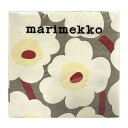 マリメッコ marimekko ペーパーナプキン 紙ナプキン ランチサイズ ihr 20枚 552643 ウニッコ UNIKKO grey cream グレー+クリーム系 北欧