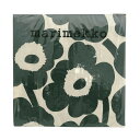 マリメッコ marimekko ペーパーナプキン 紙ナプキン ランチサイズ ihr 20枚 552662 ウニッコ UNIKKO cream green ダーク...