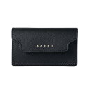 マルニ MARNI カードケース 名刺入れ PFMOT05U07 LV520 Z360N BUSINESS CARD CASE レディース ブラック 本革 レザ...