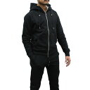 ムーレー MOORER スウェットパーカー パンツ セットアップ NORCIA TUTA-RAF NERO ZIP HOODIE フーディ メンズ ブラック