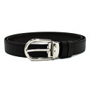 モンブラン MONTBLANC ベルト レザーベルト リバーシブル ホースシューバックル MB128757 メンズ ブラック+ブラウン 本革 レザー