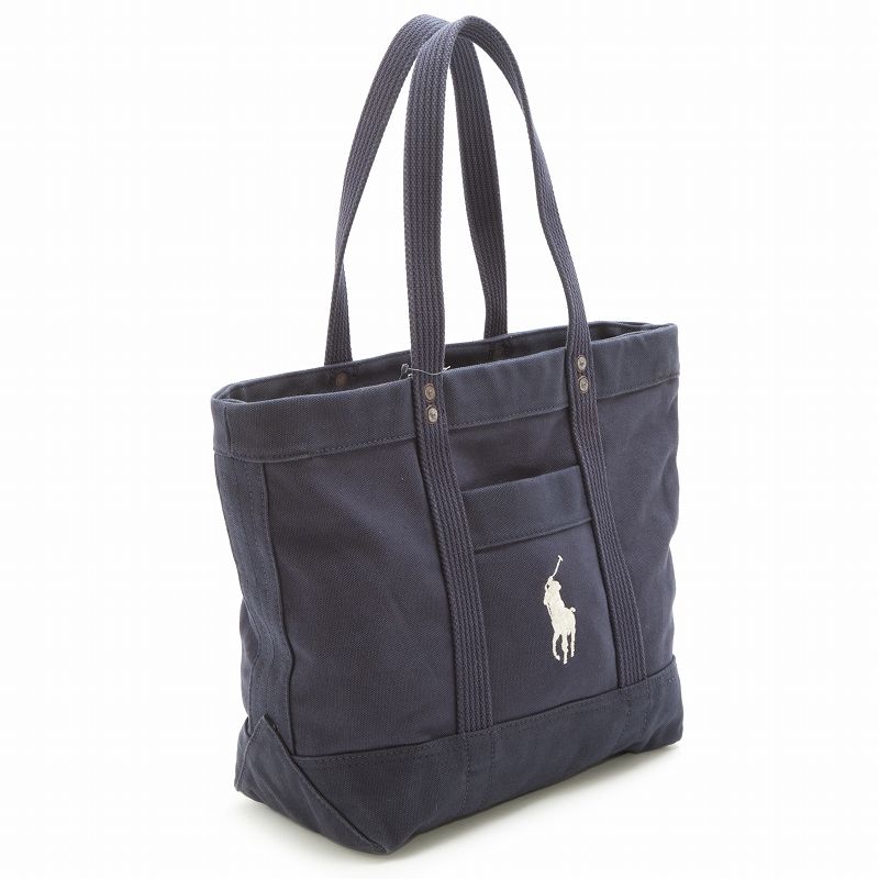 ラルフローレン Ralph Lauren ポロラルフローレン Polo Ralph Lauren トートバッグ ショルダーバッグ 428597440 001 POLO PONY TOTE メンズ レディース NAVY ネイビー