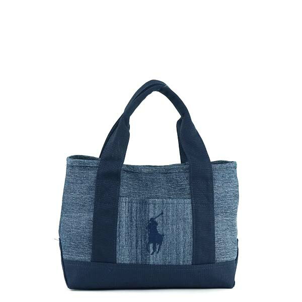 ラルフローレン Ralph Lauren ポロラルフローレン Polo Ralph Lauren バッグ ハンドバッグ トートバッグ 950275 SCHOOL TOTE SMALL II ポニー ロゴ刺繍 DENIM NAVY デニム+ネイビー