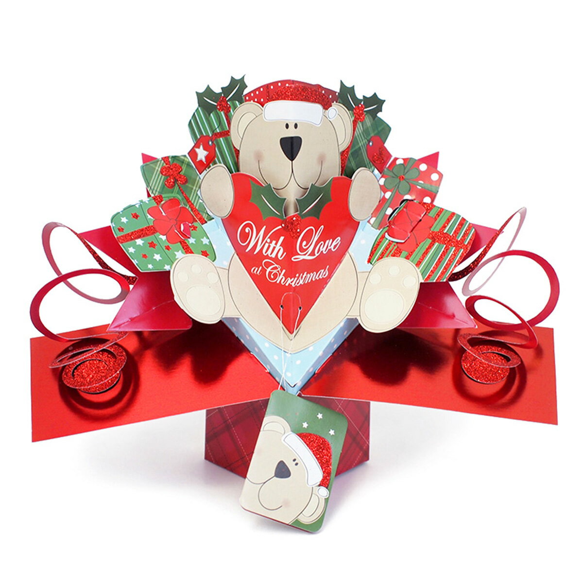 【楽天スーパーSALE対象商品】ラス RUSS ポップアップカード べア クリスマス 33663 くま 3D メッセージカード グリーティングカード