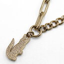 ラコステ LACOSTE ネックレス ペンダント アクセサリー 2040145 CROCODILE ACCESORY クロコダイル ワニ ロゴ ゴールド