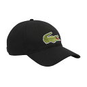 ラコステ LACOSTE キャップ 帽子 小物 アクセサリー ミドル 綿 コットン RK9871 031 レディース メンズ ユニセックス ブラック