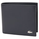 ラコステ LACOSTE 財布 二つ折り財布 折りたたみ財布 NH1112 021 bwlt00023m ワニロゴ 小銭入れ付 ネイビー