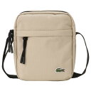 ラコステ LACOSTE バッグ 斜め掛けバッグ ショルダーバッグ NH4102 L37 bblt00032m ネオクロコ バーチカルジップ カメラバッグ ワニロゴ ベージュ系