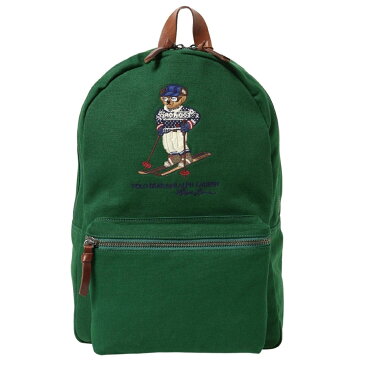 ラルフローレン Ralph Lauren ポロラルフローレン Polo Ralph Lauren リュックサック 405851428 001 POLO BEAR CANVAS BACKPACK ポロベア キャンバス バックパック GREEN グリーン