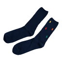 ラルフローレン Ralph Lauren ポロラルフローレン Polo Ralph Lauren 単品 メンズ 靴下 ソックス 889309 401 EMBROIDERED RAINBOW PONY SOCKS エンブロイダード レインボー ポニー ソックス NAVY ネイビー