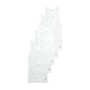 ラルフローレン Ralph Lauren 下着 アンダーウェア タンクトップ Tシャツ 5枚セット お買い得 パック NCTKP5 WHD メンズ ホワイト