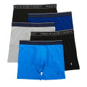 ポロ ラルフローレン POLO Ralph Lauren 肌着 ミドル ボクサーパンツ 5枚セット お買い得 パック 下着 Microfiber Classic NVBBP5 RP01 メンズ ブラック+ロイヤル+ブルー+ブラック+グレー
