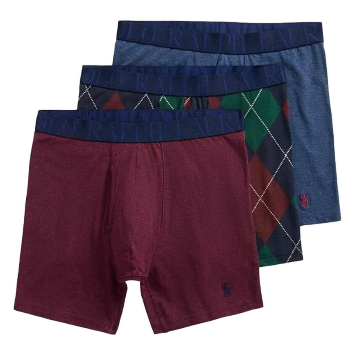 ポロ ラルフローレン POLO Ralph Lauren 肌着 ミドル ボクサーパンツ ストレッチ 3枚セット お買い得 パック 下着 Stretch Clas...