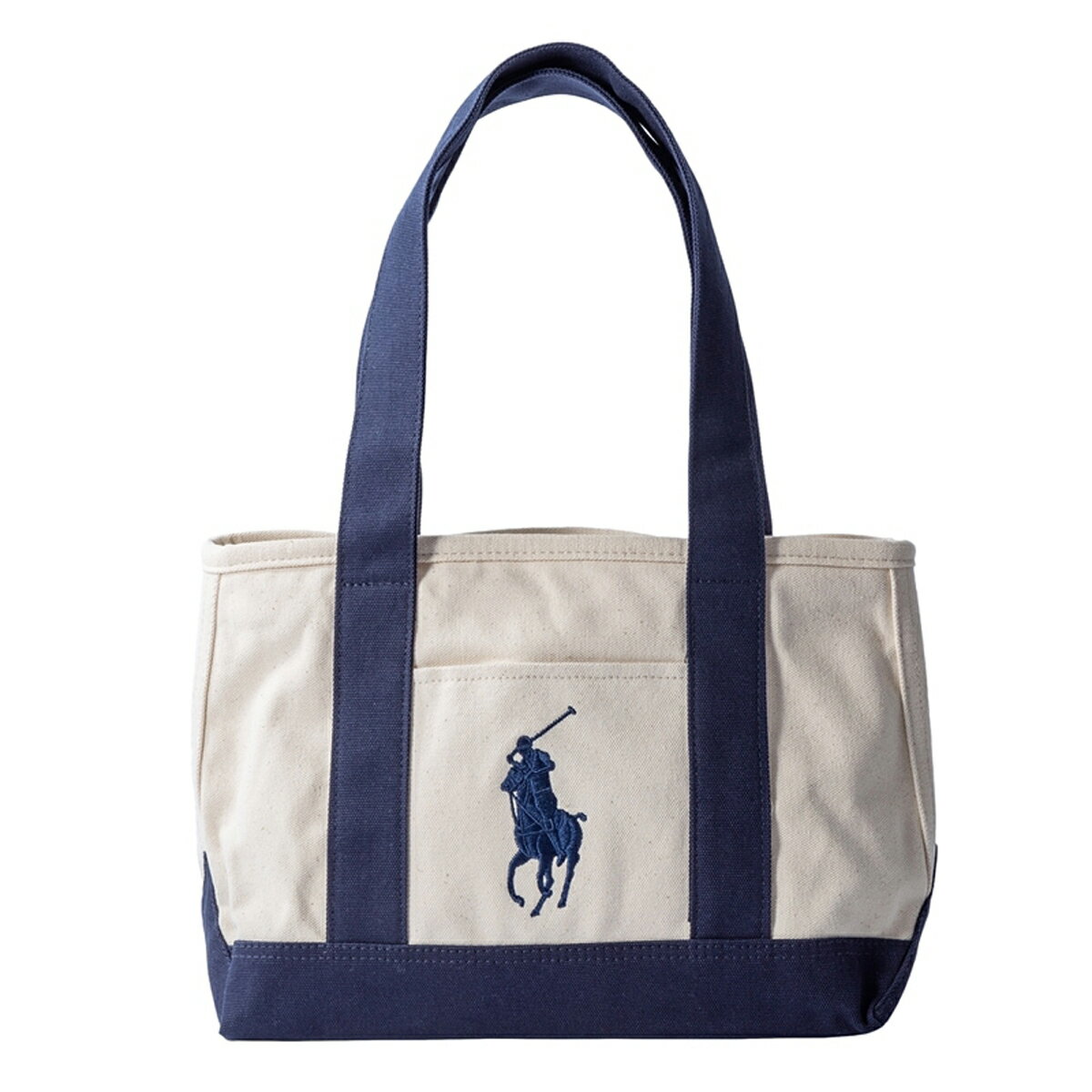 ラルフローレン Ralph Lauren ポロラルフローレン Polo Ralph Lauren バッグ RAS10150A MEDIUM TOTE ミディアム トート ポニー ショルダー トートバッグ M NATURAL＋NAVY ナチュラル＋ネイビー