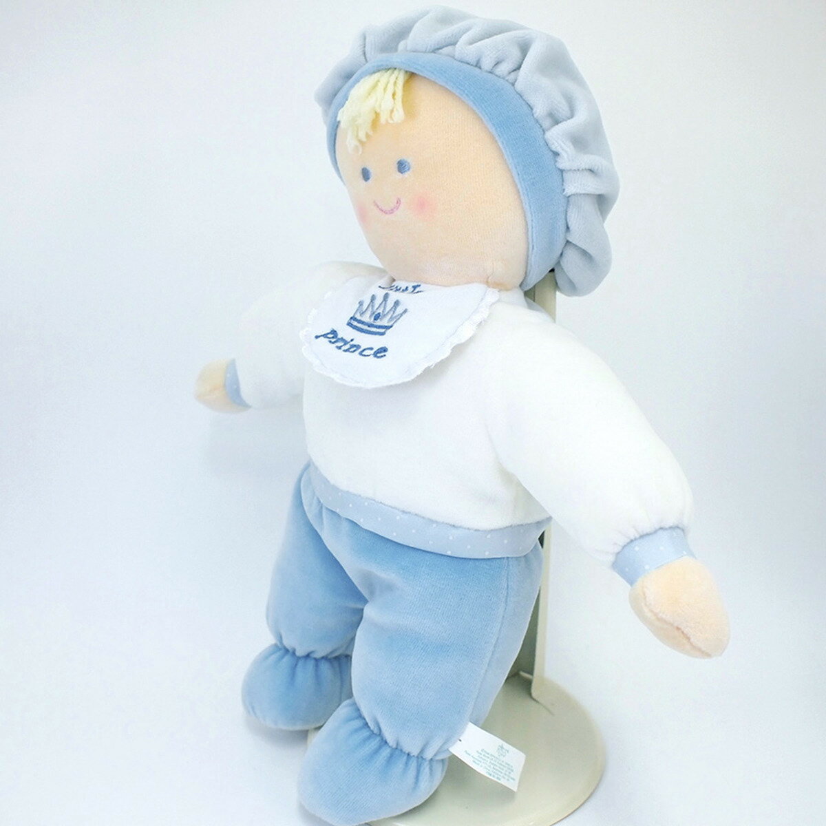 【早い者勝ち！限界価格】ラス RUSS 知育玩具 人形 ぬいぐるみ ラトル リトルプリンスラトル ブルー 28093 知育ドール ベビードール 赤ちゃんのぬいぐるみ 3