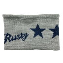 【数量限定!大赤字価格セール】ラスティ RUSTY リバーシブル ネックウォーマー 958908 防寒 レディース グレー+ネイビー