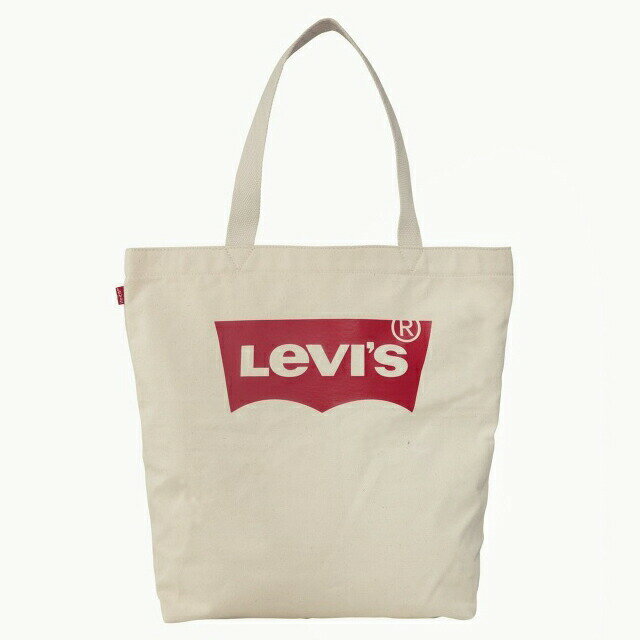 ロンシャン トートバッグ レディース リーバイス Levi's バッグ トートバッグ 肩掛け ショルダーバッグ 38126 0027 BATWING LOGO バットウイング ロゴ 大容量 コットンキャンバス ナチュラルベージュ