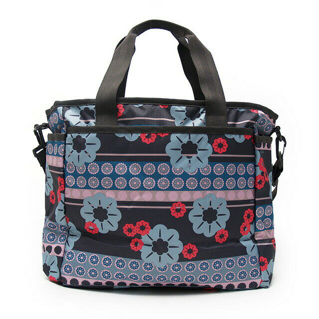 レスポートサック マザーズバッグ 2way LeSportsac 7532 D448 RYAN BABY BAG ライアン ベイビーバッグ 斜めがけ ショルダーバッグ マザーバッグ FOLK FLORA ブルー系フラワー柄