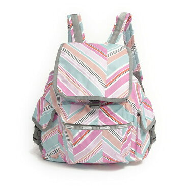 レスポートサック リュックサック LeSportsac 7839 D387 VOYAGER BACKPACK ボイジャー バックパック ZIG ZAG グレー+ピンク系マルチカラー