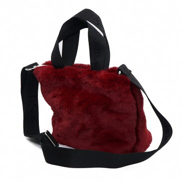 レスポートサック LeSportsac 2way トートバッグ FUR SMALL TOTE 2564 F018 ファー スモールトート FURRY CABERNET ファーリーカベルネ ボルドー系 ショルダーバッグ エコファー 新品