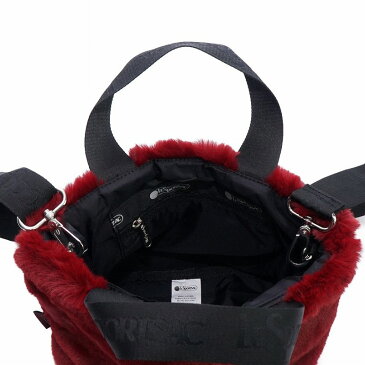 レスポートサック LeSportsac 2way トートバッグ FUR SMALL TOTE 2564 F018 ファー スモールトート FURRY CABERNET ファーリーカベルネ ボルドー系 ショルダーバッグ エコファー 新品