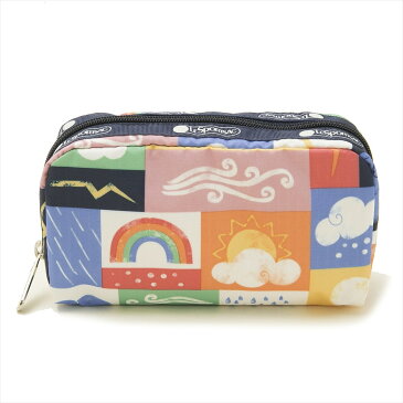 レスポートサック LeSportsac ポーチ コスメポーチ RECTANGULAR COSMETIC レクタンギュラー コスメティック WEATHER UP ウェザー柄マルチカラー 6511 E190