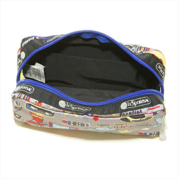 レスポートサック LeSportsac ポーチ RECTANGULAR COSMETIC 6511 E292 コスメポーチ レクタンギュラーコスメティック BUCKAROO バッカルー グレー系マルチカラー 化粧ポーチ 新品