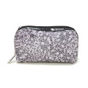 レスポートサック LeSportsac ポーチ 化粧ポーチ マルチポーチ 6511 F192 RECTANGULAR COSMETIC レクタンギュラー コスメティック VENICE DENIM グレー系マルチ