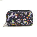 レスポートサック LeSportsac ポーチ 化粧ポーチ マルチポーチ 6511 F283 RECTANGULAR COSMETIC レクタンギュラー コスメティック YAAS ブラック系マルチ