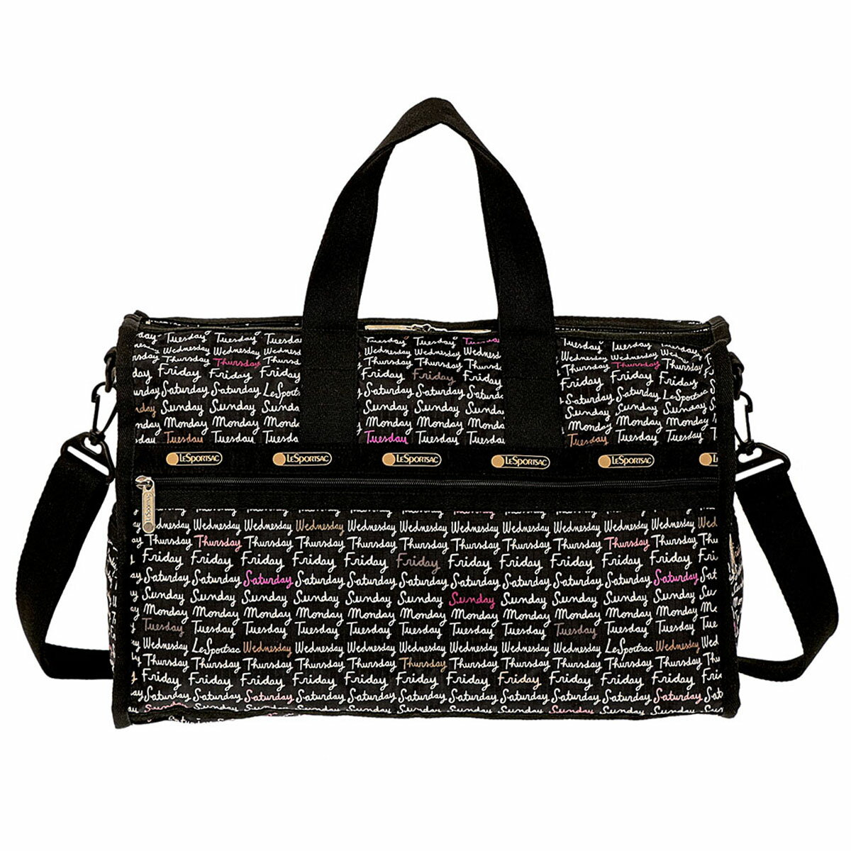 【楽天スーパーSALE対象商品】レスポートサック LeSportsac バッグ 7184 D958 MEDIUM WEEKENDER ミディアムウィークエンダー ボストンバッグ ショルダーバッグ WEEKDAZE ウィークダズ ブラック系マルチカラー