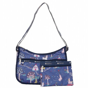 レスポートサック LeSportsac ショルダーバッグ CLASSIC HOBO 7520 F048 クラシックホーボー ALPACALAND アルパカランド ブルー系マルチカラー 斜めがけバッグ 新品