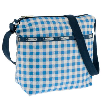 レスポートサック LeSportsac バッグ ショルダーバッグ 斜めがけバッグ 7562 D758 SMALL CLEO CROSSBODY スモールクレオ クロスボディ Gingham Dive ギンガムチェック柄ブルー系