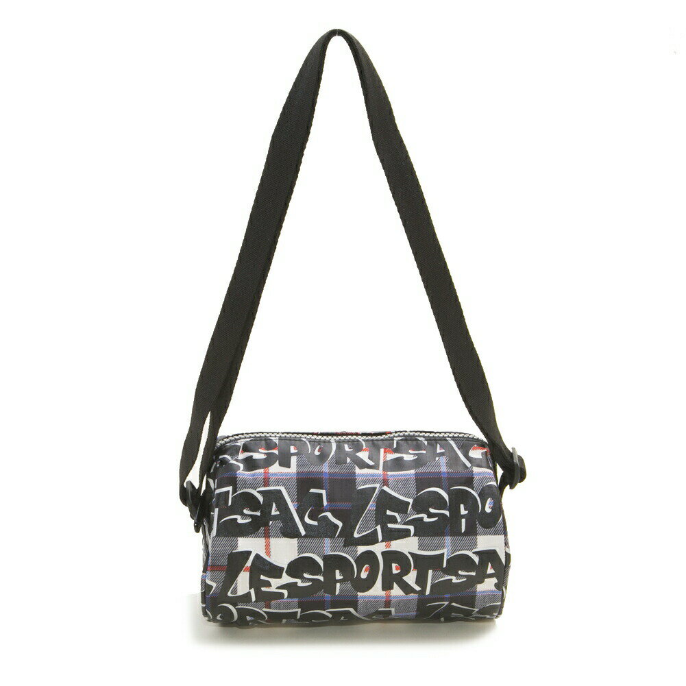 レスポートサック　ポシェット レスポートサック LeSportsac バッグ ショルダーバッグ 斜め掛け 3434 F506 EVA CROSSBODY DUFFLE エヴァ クロスボディ ダッフル GRAFFITI CHECK SILVER ブラック系マルチ