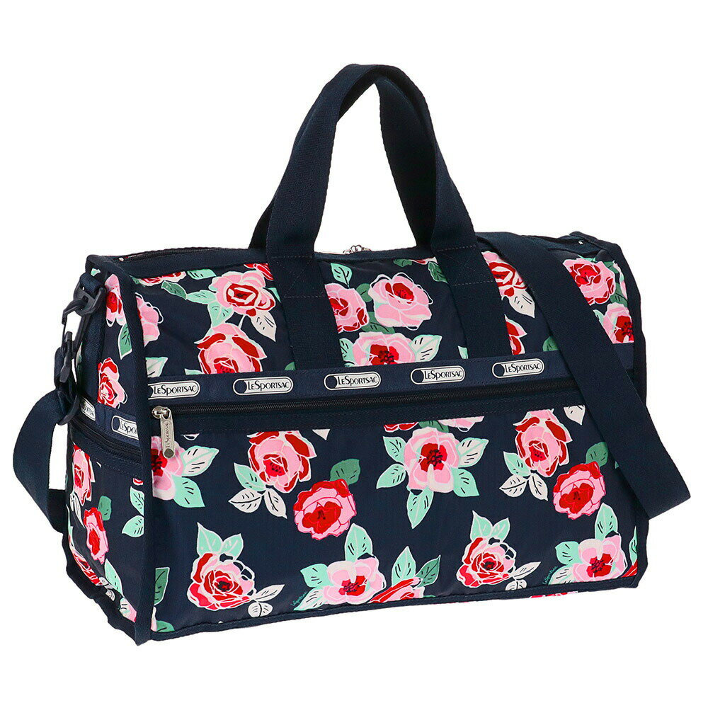 レスポートサック LeSportsac バッグ ミニボストンバッグ ショルダーバッグ 7184 D782 MEDIUM WEEKENDER ミディアム ウィークエンダー NAVY ROSE ネイビー系マルチ